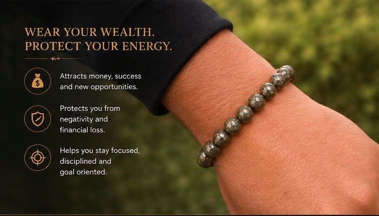 Mpyre™- Raw pyrite bracelet