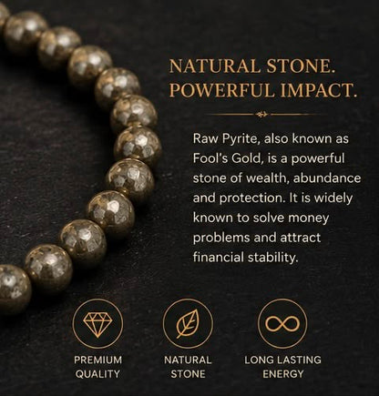 Mpyre™- Raw pyrite bracelet